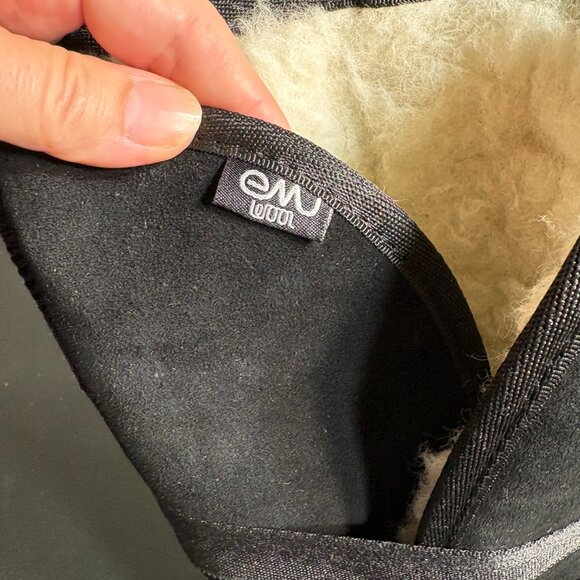 Black EMU Australia Merino Wool Lined Ribbon Boot sz 8 - Picture 3 of 9